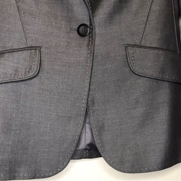 Charcoal Gray Calvin Klein Suit - Blazer + Skirt - Picture 6 of 11
